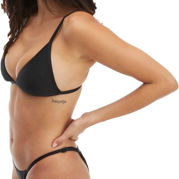 Good American Women's Triangle Support Bikini Top Black Size 3 (Large) NWOT - Picture 2 of 10